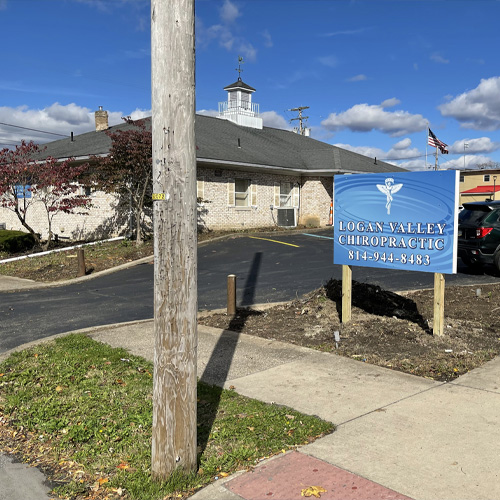 Chiropractic Altoona PA Logan Valley Chiropractic Outside Office Building Sign